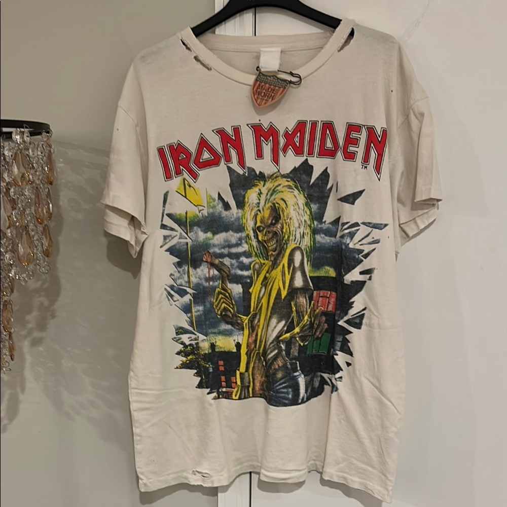 MadeWorn Short Sleeve Tee NWT size M Iron Maiden